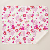 Couverture Sherpa Motif De Chouettes, Chouettes Mignonnes, Chouettes (Devant (Horizontal))
