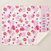 Couverture Sherpa Motif De Chouettes, Chouettes Mignonnes, Chouettes (Devant (Horizontal))