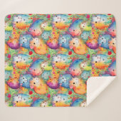 Couverture Sherpa Motif de cobayes mignons (Devant (Horizontal))