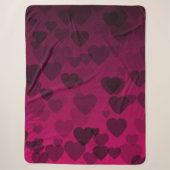 Couverture Sherpa Motif de coeur 18 (Devant)