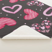 Couverture Sherpa Motif de coeur 34 (3/4)