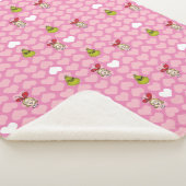 Couverture Sherpa Motif de coeur rose Grinch & Cindy-Lou (3/4)