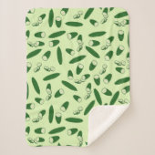 Couverture Sherpa Motif de concombre (Devant)