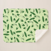 Couverture Sherpa Motif de concombre (Devant (Horizontal))