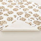 Couverture Sherpa Motif de cookies à puces de chocolat (3/4)