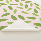 Couverture Sherpa Motif de courgette d'été Zucchini Courgette (3/4)