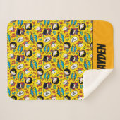 Couverture Sherpa Motif de danse Chibi Heroine (Devant (Horizontal))