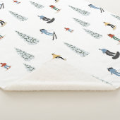 Couverture Sherpa Motif de descente d'hiver (3/4)