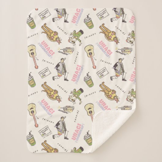 Couverture Sherpa Motif de dessin animé Tan FRIENDS™ (Devant)