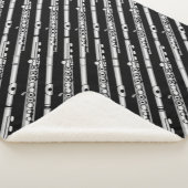 Couverture Sherpa Motif de dessin de flux (3/4)