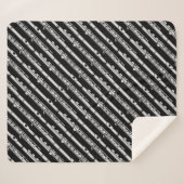 Couverture Sherpa Motif de dessin de flux (Devant (Horizontal))