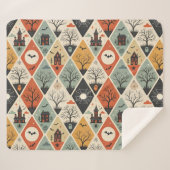 Couverture Sherpa Motif de fantôme sombre (Devant (Horizontal))