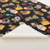 Couverture Sherpa Motif de festins de bonbon à paresse (3/4)