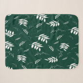 Couverture Sherpa motif de feuille (Devant (Horizontal))