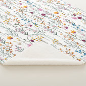 Couverture Sherpa Motif de fleur sauvage d'été (3/4)