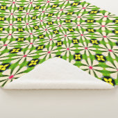 Couverture Sherpa Motif de fleurs esthétiques (3/4)