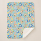 Couverture Sherpa Motif de fleurs Scooby-Doo (Devant)