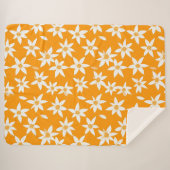 Couverture Sherpa Motif de fleurs Sunny Delight (Devant (Horizontal))