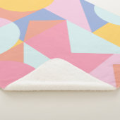 Couverture Sherpa Motif de formes géométriques du bloc couleur Paste (3/4)