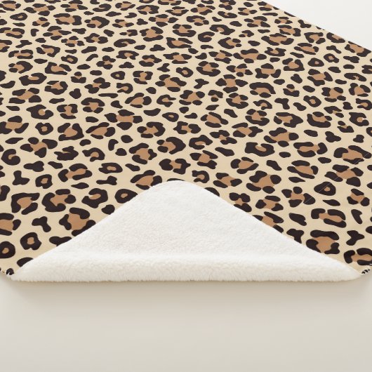 Couverture Sherpa Motif de fourrure léopard (3/4)