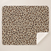 Couverture Sherpa Motif de fourrure léopard (Devant (Horizontal))