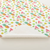 Couverture Sherpa Motif de fruit glacé d'aquarelle (3/4)