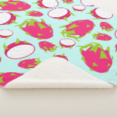 Couverture Sherpa Motif de fruits dragon (3/4)