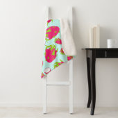 Couverture Sherpa Motif de fruits dragon (En situation)