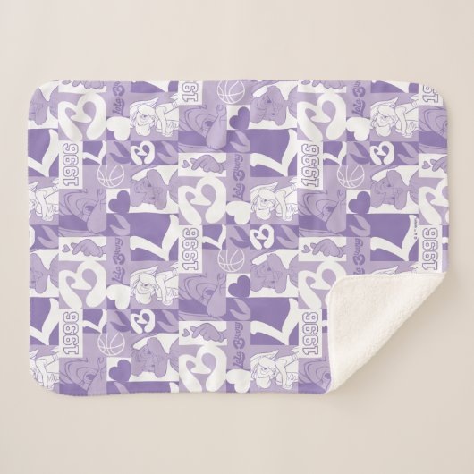 Couverture Sherpa Motif de grille Lola '96 (Devant (Horizontal))