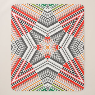 Couverture Sherpa motif de joint rayé Abstrait