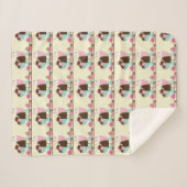 Couverture Sherpa Motif de la crème glacée douce (Devant (Horizontal))