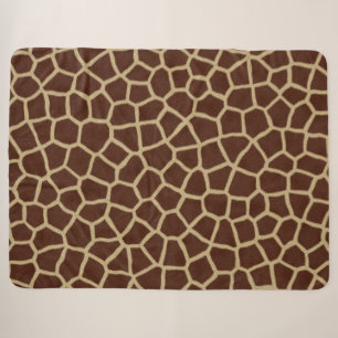 Couverture Sherpa Motif de la Girafe