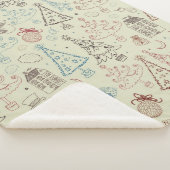 Couverture Sherpa Motif de la nouvelle année (3/4)