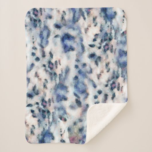 Couverture Sherpa Motif de la peau Poster de animal de léopard des n (Devant)