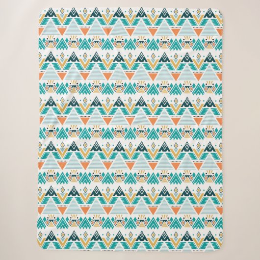 Couverture Sherpa Motif de la tribu Aztec (Devant)