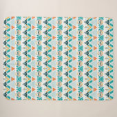 Couverture Sherpa Motif de la tribu Aztec (Devant (Horizontal))