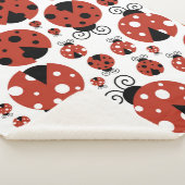 Couverture Sherpa Motif De Ladybugs, Mignons Ladybugs, Red Ladybugs (3/4)