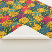 Couverture Sherpa Motif de l'ananas  (3/4)