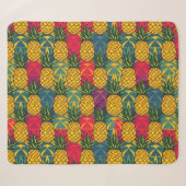 Couverture Sherpa Motif de l'ananas  (Devant (Horizontal))