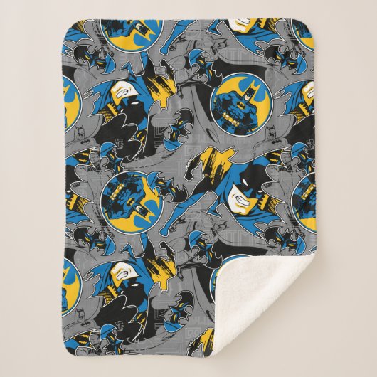 Couverture Sherpa Motif de lancer à fond Batman (Devant)