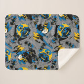 Couverture Sherpa Motif de lancer à fond Batman (Devant (Horizontal))