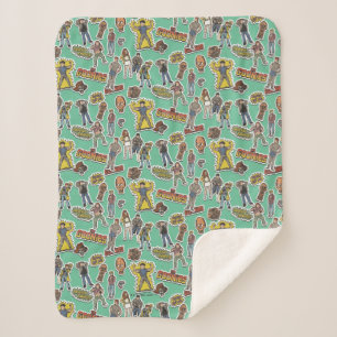 Couverture Sherpa Motif de l'autocollant rétro Goonies