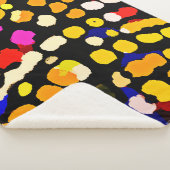 Couverture Sherpa Motif de lecture couleur expressif (3/4)
