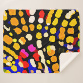 Couverture Sherpa Motif de lecture couleur expressif (Devant (Horizontal))