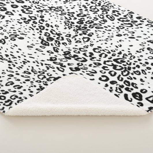 Couverture Sherpa Motif de léopard de neige (3/4)
