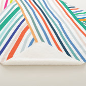 Couverture Sherpa Motif de ligne (3/4)