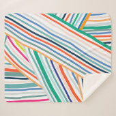 Couverture Sherpa Motif de ligne (Devant (Horizontal))