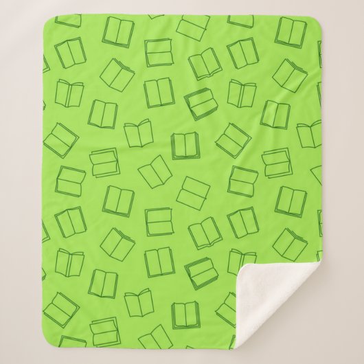 Couverture Sherpa Motif de livre (Devant)