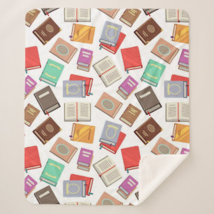 Couverture Sherpa Motif de livre