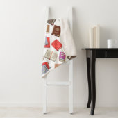 Couverture Sherpa Motif de livre (En situation)